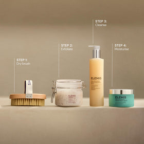 ELEMIS cleansing balm travel-size lifestyle scene showing convenient hydration on the go