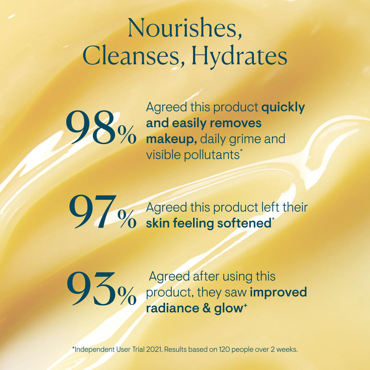 ELEMIS ingredient display highlighting Optimega, elderberry, starflower and Padina Pavonica benefits