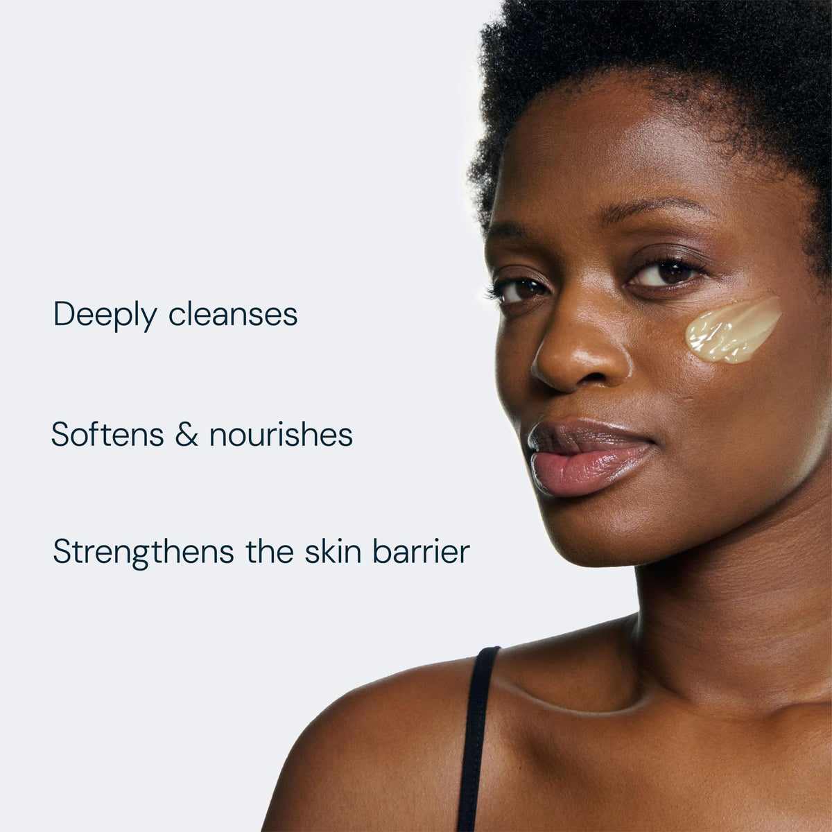 ELEMIS cleansing balm melting makeup showing effective removal benefit