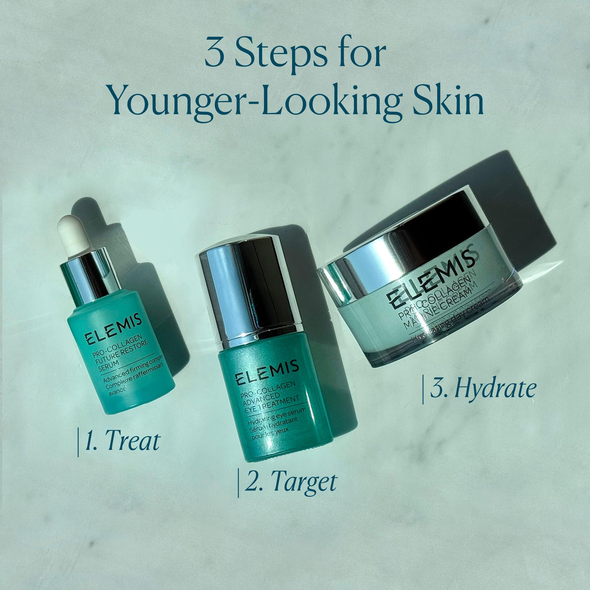 ELEMIS 15ml eye treatment next to common object to show true size