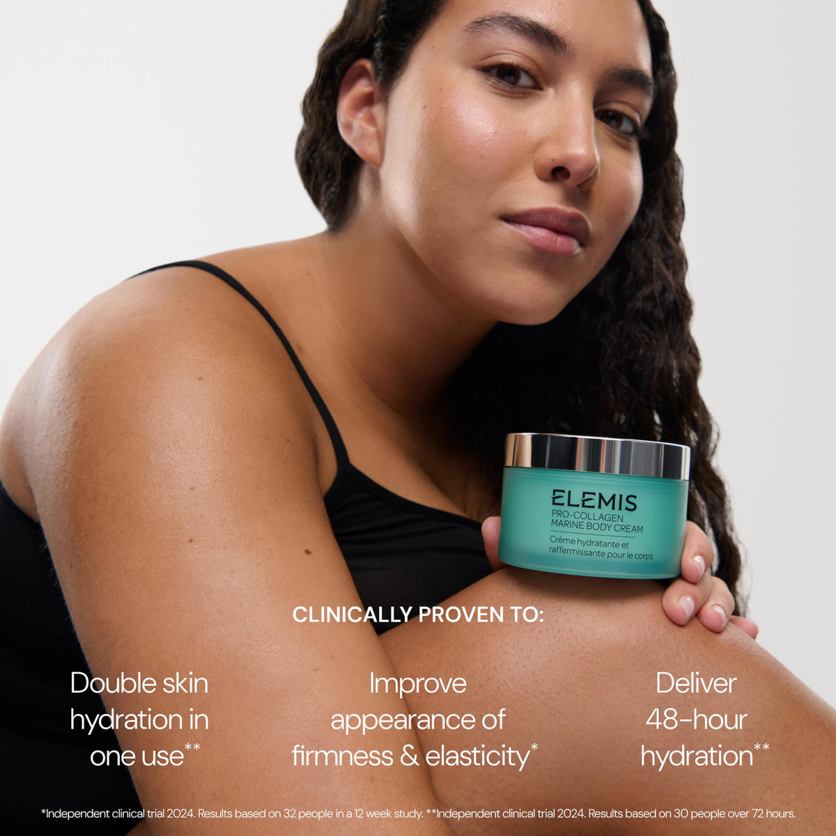 ELEMIS chlorella visual spotlight highlighting firming benefit