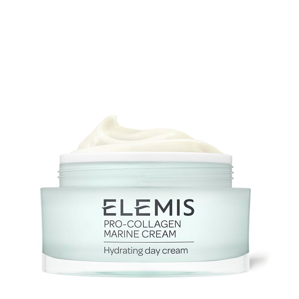 ELEMIS jar front view showing label and 50ml size, conveys elegant hydration benefit