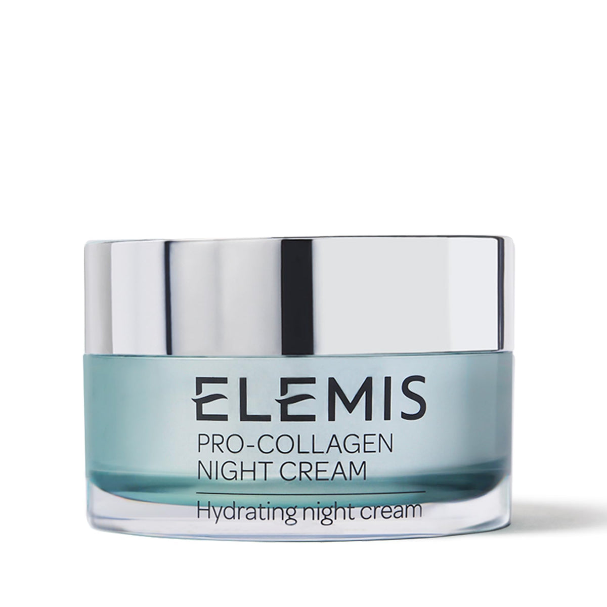 ELEMIS jar front view showing 50ml night cream and brand clarity benefits