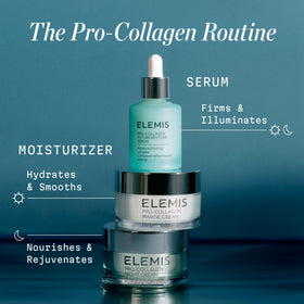 ELEMIS jar on bedside table in calm bedroom implying overnight renewal