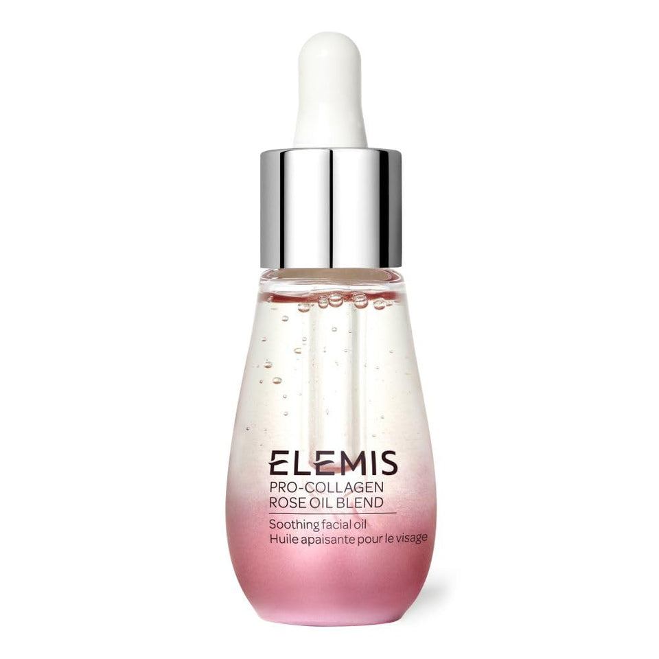 ELEMIS front bottle view showing elegant packaging and immediate product recognition