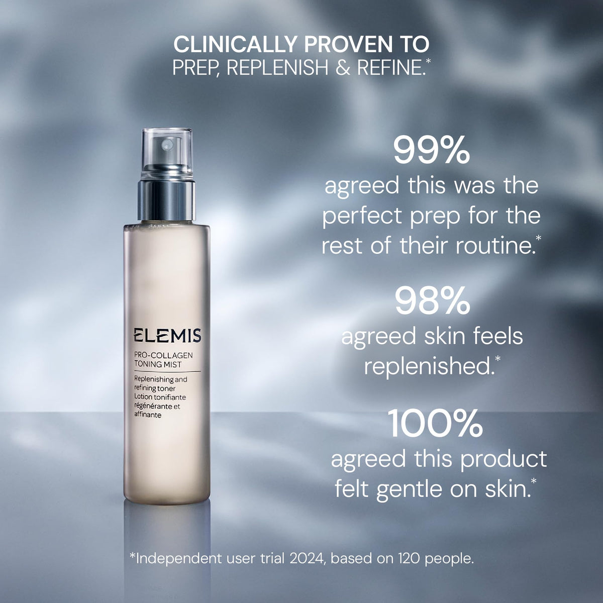 ELEMIS close-up of product droplet texture highlighting lightweight hydrating formula