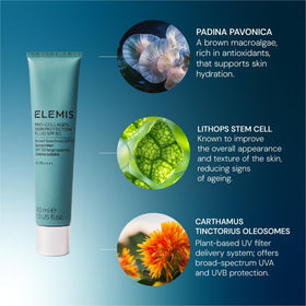 ELEMIS tube in a travel bag highlighting convenience and on-the-go protection