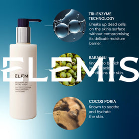 ELEMIS open cap with gel drop showing product clarity and gentle feel