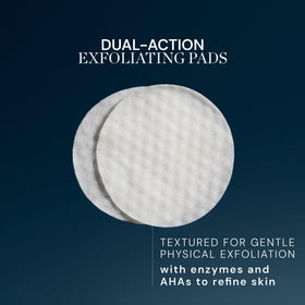 ELEMIS textured pad close-up revealing exfoliating surface for gentle buffing