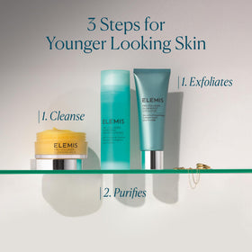 ELEMIS scoop on fingertip demonstrating easy dispensing and controlled application benefit
