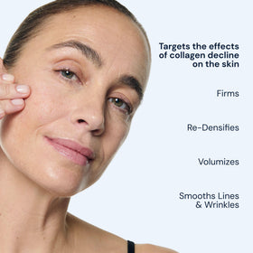 ELEMIS demonstrating serum applied on hand to show spreadability and immediate smoothing effect