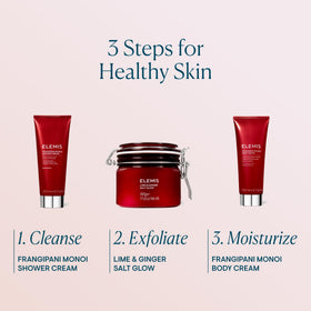ELEMIS jar beside a hand to demonstrate 490g size and generous value