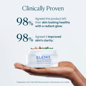 ELEMIS morning capsule with rose absolute illustrating hydration benefit