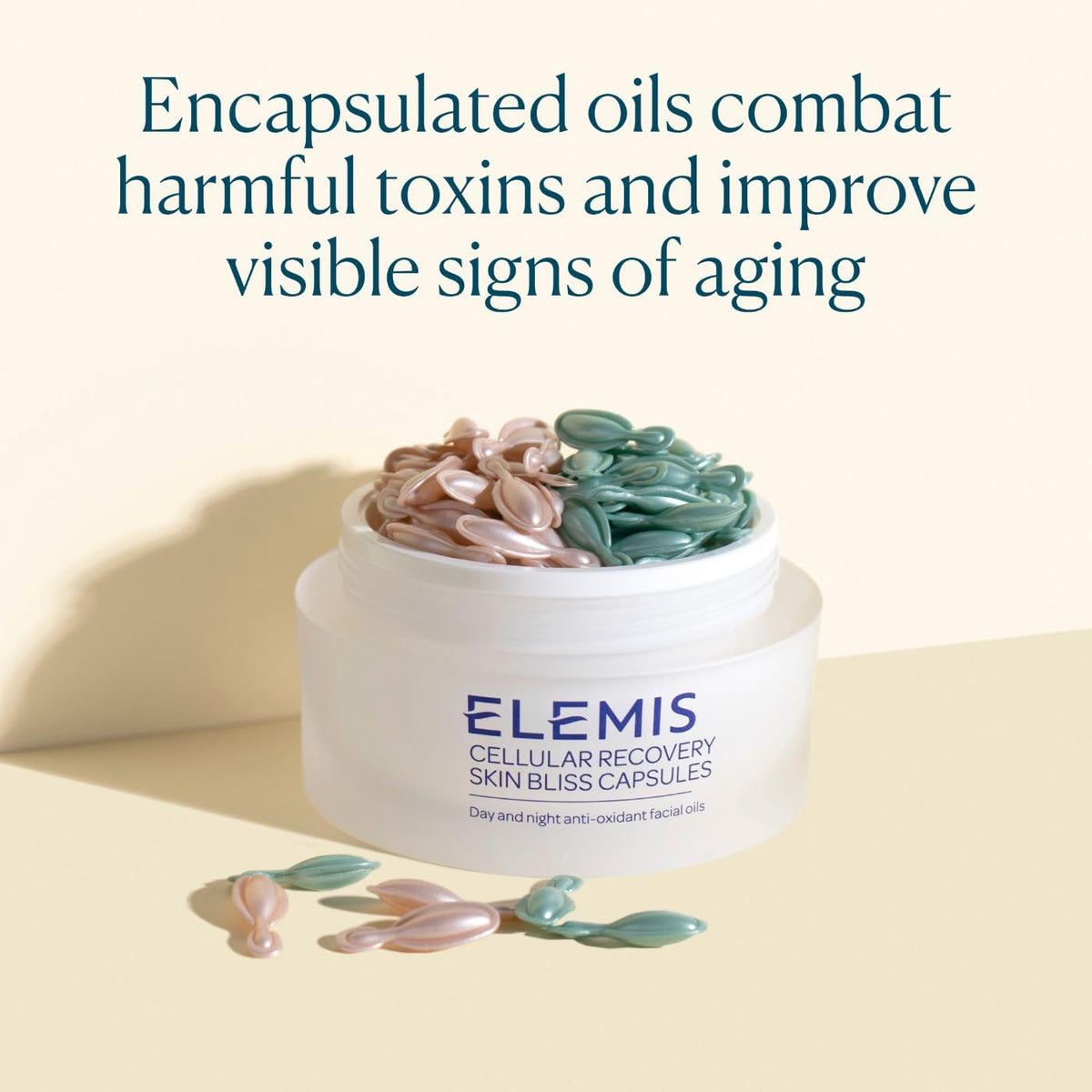 ELEMIS oil texture on hand demonstrating lightweight absorption benefit
