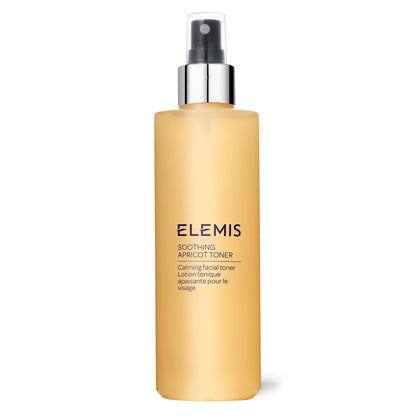 ELEMIS front packaging of soothing apricot toner showing product benefits