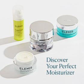 ELEMIS jar beside a coin to show 50 mL travel-friendly size