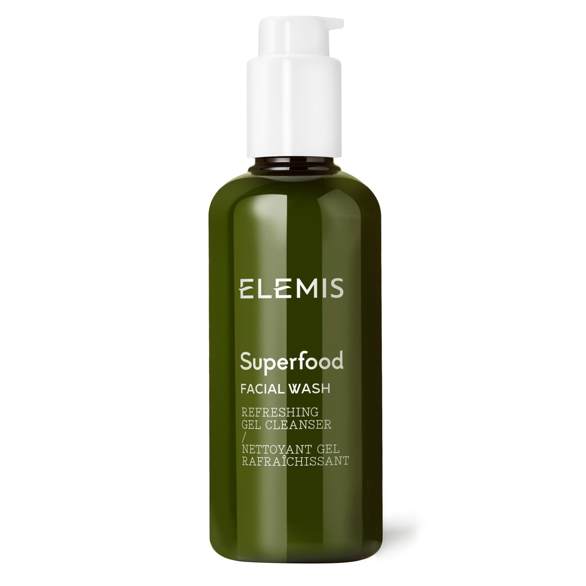 ELEMIS front packaging showing bottle and label for easy identification and shelf appeal