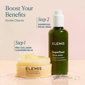 ELEMIS on bathroom shelf in lifestyle setting suggesting daily routine integration