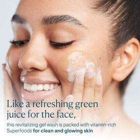 ELEMIS gel texture close-up highlighting smooth formula and moisturizing benefits