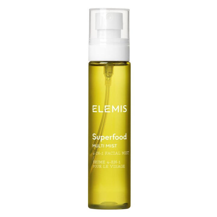 ELEMIS Superfood Multi Mist front packaging showing label and bottle benefit