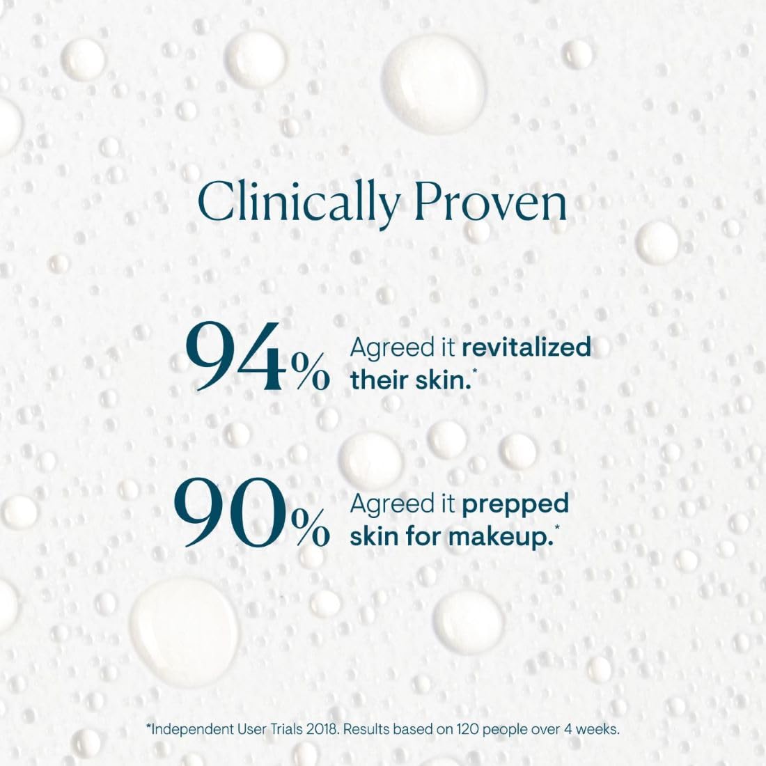 ELEMIS Superfood Multi Mist droplets on skin showing lightweight texture and quick absorption