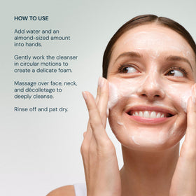 ELEMIS mousse tucked inside travel kit illustrating packable skincare convenience.