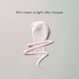 ELEMIS cleanser open cap with dense cream texture for easy control.