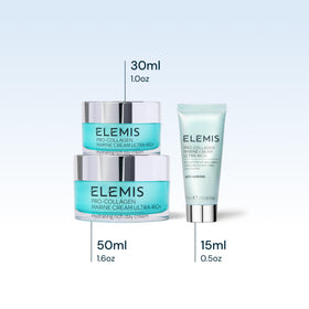 ELEMIS jar on bathroom vanity lifestyle scene, suggesting daily skincare ritual benefit
