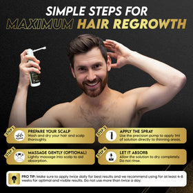 Elevate applied to thinning scalp to show targeted coverage benefit