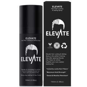 Elevate front packaging showing bottle and branding for secure hold