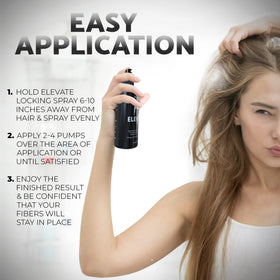 Elevate bottle in hand showing product size and travel-friendly convenience