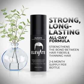 Elevate fine spray mist texture that locks fibers while drying quickly