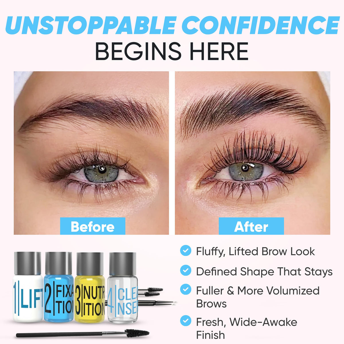 Elevate the Beauty open kit laid out with tools for easy use