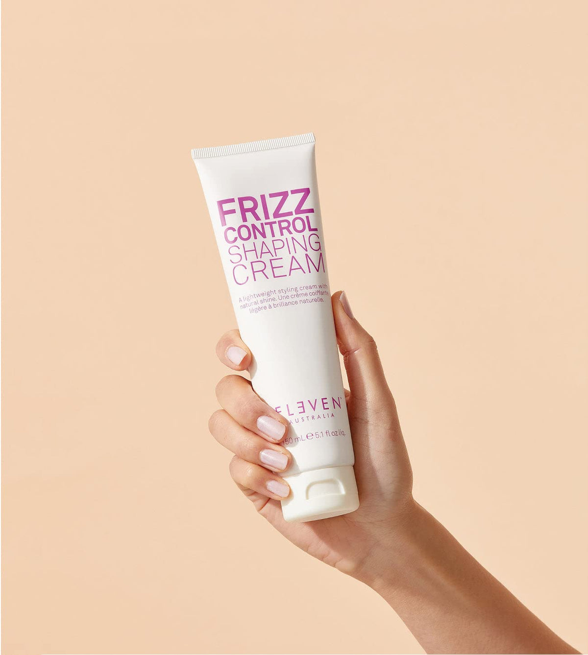 ELEVEN AUSTRALIA before and after images showing reduced frizz