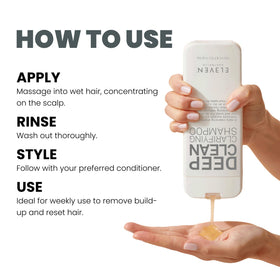 ELEVEN AUSTRALIA lather in shower to show effective cleansing action