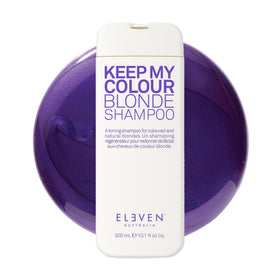 ELEVEN AUSTRALIA front bottle showing Keep My Colour Blonde for immediate brassiness control