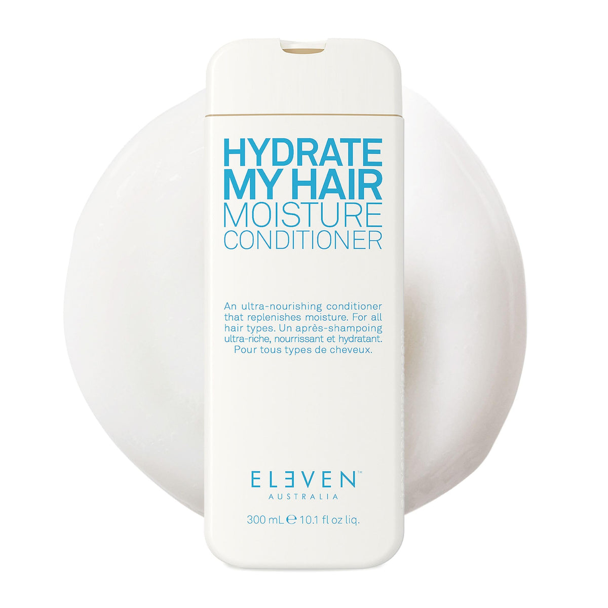ELEVEN AUSTRALIA front packaging showing hydrate conditioner benefits
