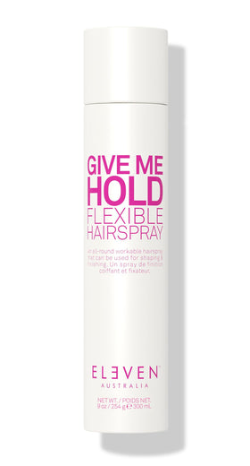 ELEVEN AUSTRALIA front packaging showing lightweight hairspray benefit