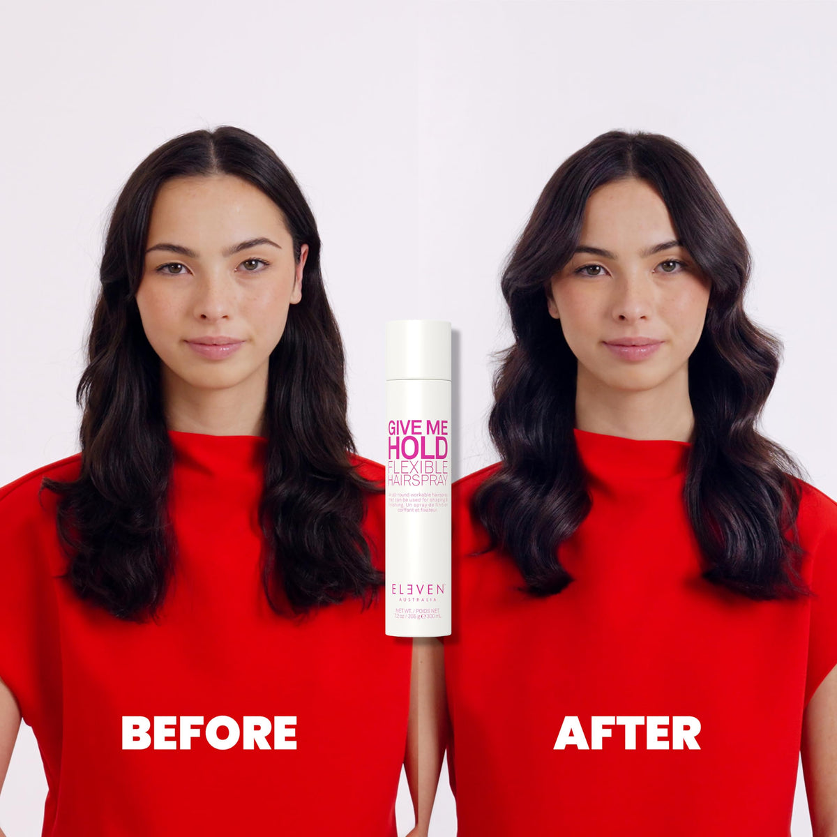 ELEVEN AUSTRALIA spray being used to add texture and volume benefit