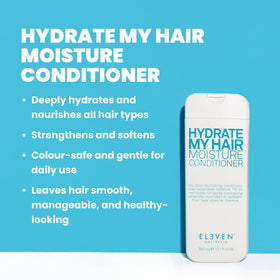 ELEVEN AUSTRALIA conditioner texture shot highlighting lightweight creamy hydration
