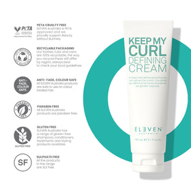 ELEVEN AUSTRALIA tube held in hand showing 1.7 fl oz scale and travel-friendly size