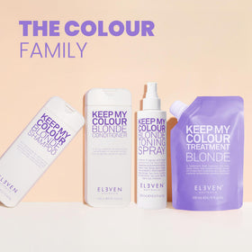 ELEVEN AUSTRALIA product on bathroom shelf suggesting salon-fresh maintenance