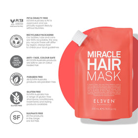 ELEVEN AUSTRALIA label close-up highlighting key botanical ingredients