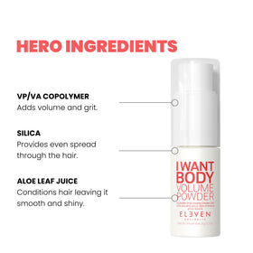ELEVEN AUSTRALIA powder texture detail showing fine particles for even spread