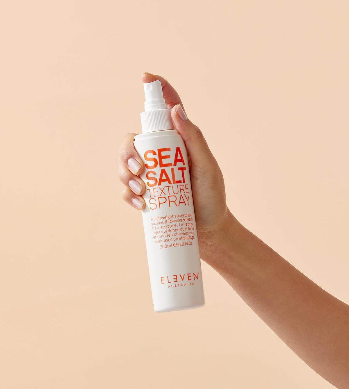 ELEVEN AUSTRALIA close-up of spray mist showing texture and product finish