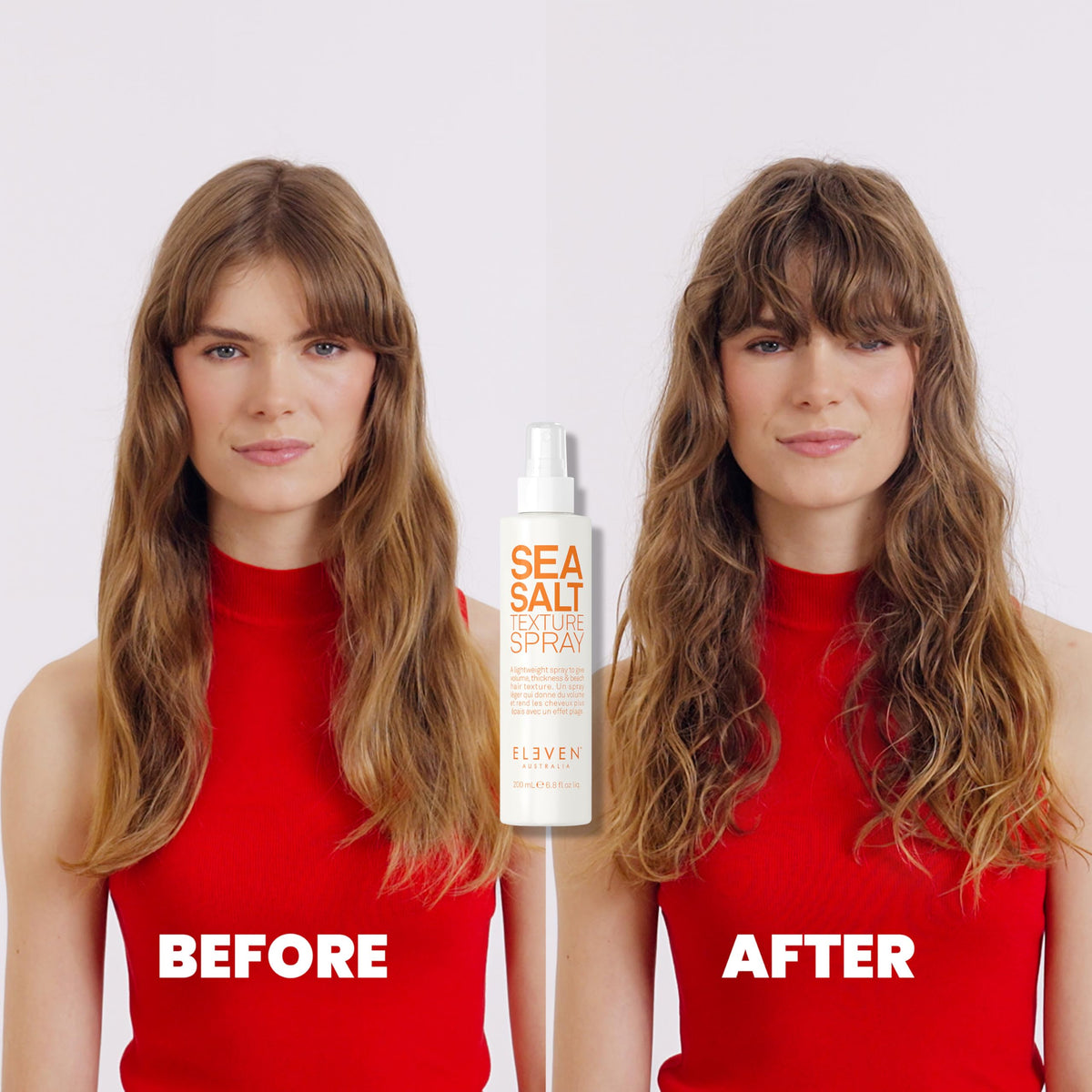ELEVEN AUSTRALIA textured hair close-up showing enhanced waves and touchable finish