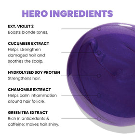 ELEVEN AUSTRALIA shampoo texture pouring blue-violet cream that tones brassiness