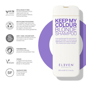 ELEVEN AUSTRALIA bottle held in hand showing 10.1 fl oz size for regular use