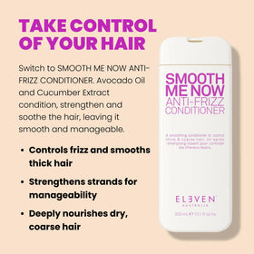 ELEVEN AUSTRALIA close-up of conditioner texture, smooth creamy consistency benefit
