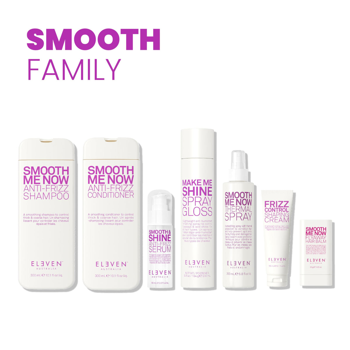 ELEVEN AUSTRALIA ingredient label close-up highlighting nourishing formula